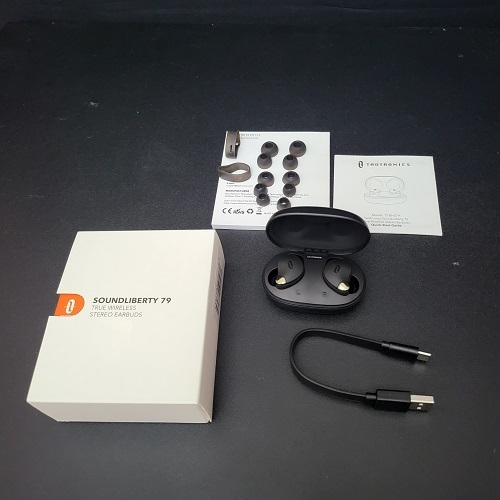SoundLiberty 79 In-ear Bluetooth Handsfree Ακουστικά με Θήκη Φόρτισης Μαύρα