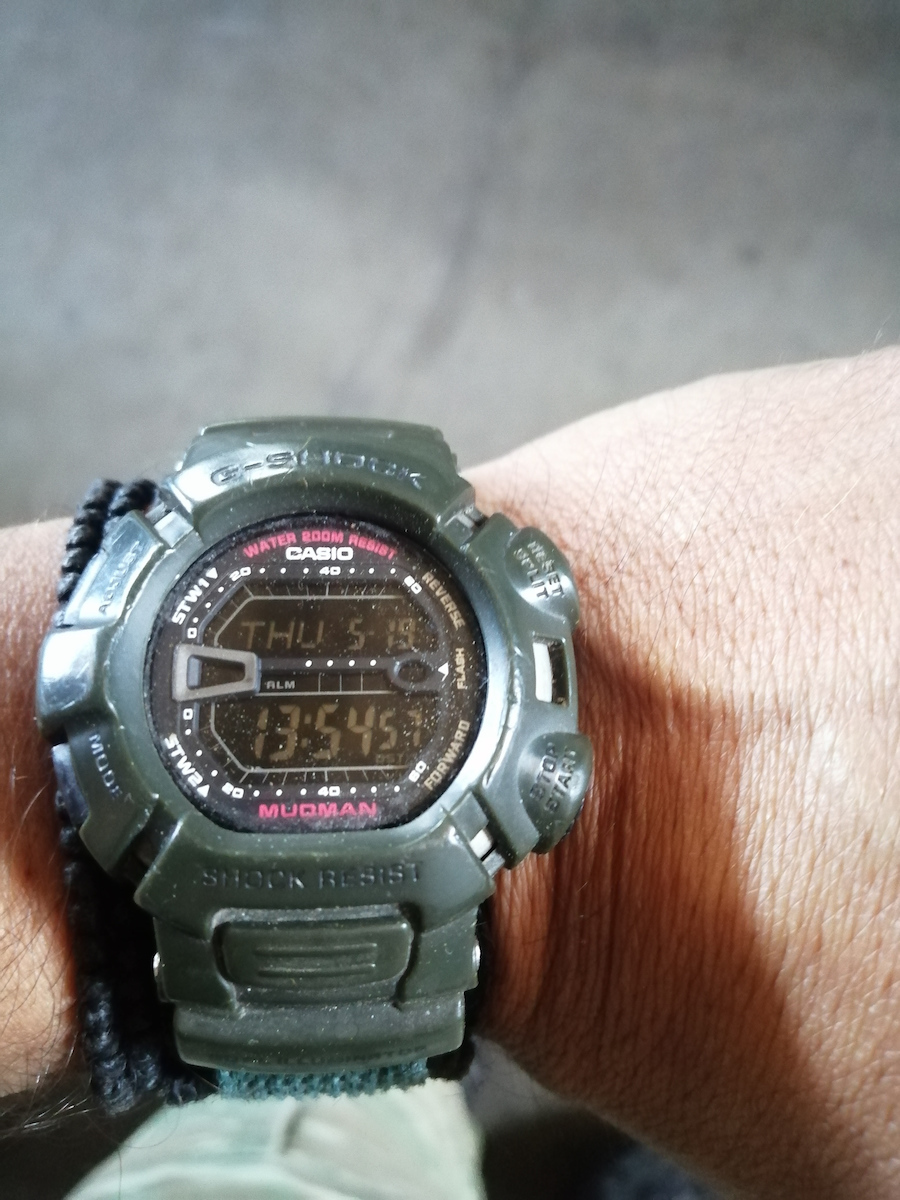 Casio G-Shock Digital Ceas Baterie cu Negru Brățară din cauciuc