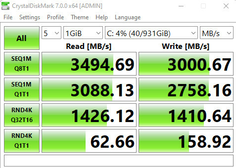 Kingston KC2500 SSD 1TB τύπου M.2 με σύνδεση PCI Express 3.0 SKC2500M8/1000G