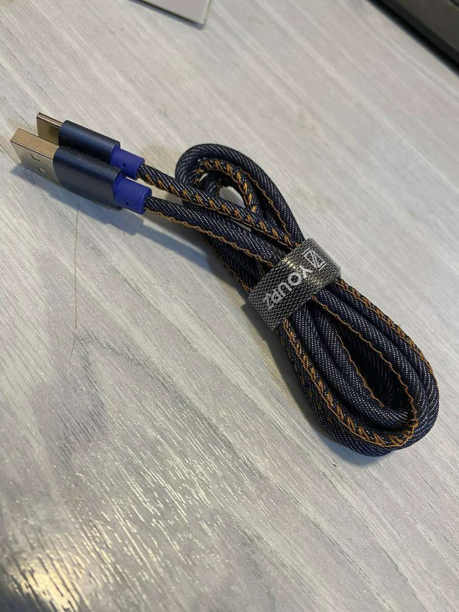 YOURZ Braided USB-A to Lightning Cable Μπλε 1.2m (Y-L3Y/2)