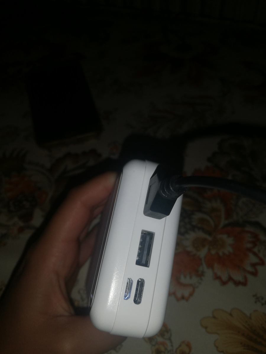 Awei P47K Power Bank 20000mAh με 2 Θύρες USB-A Μαύρο