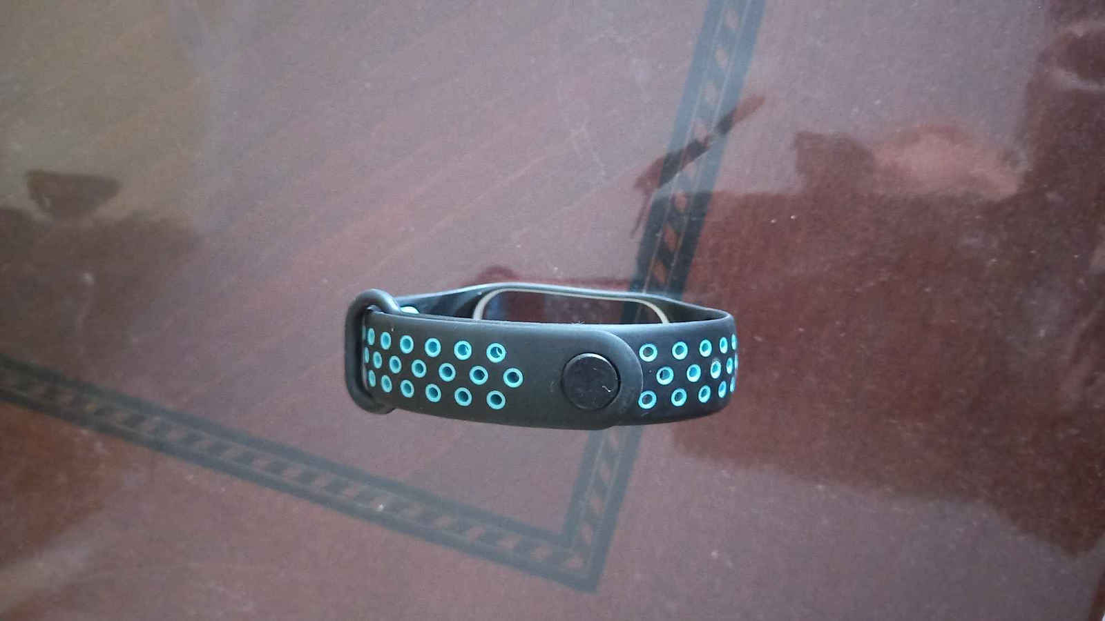 Λουράκι Σιλικόνης με Pin Μαύρο-Μπλε (Mi Band 3/Mi Smart Band 4)