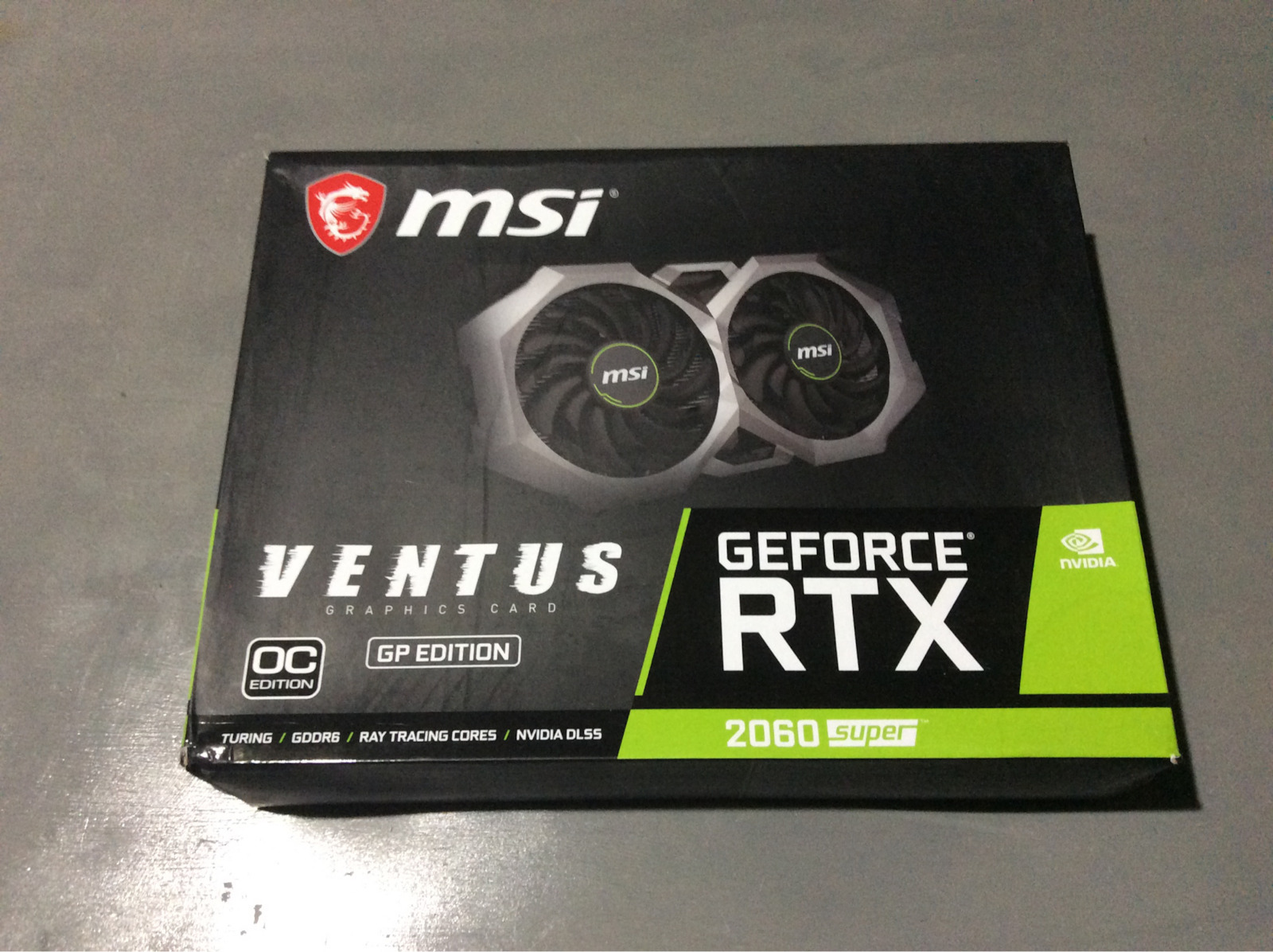 MSI GeForce RTX 2060 Super 8GB GDDR6 Ventus GP OC Κάρτα Γραφικών PCI-E x16 3.0 με HDMI και 3 DisplayPort