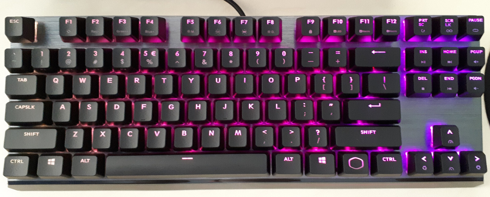 CoolerMaster MK730 Gaming Πληκτρολόγιο Tenkeyless με Cherry MX Brown διακόπτες και RGB φωτισμό (Αγγλικό US)