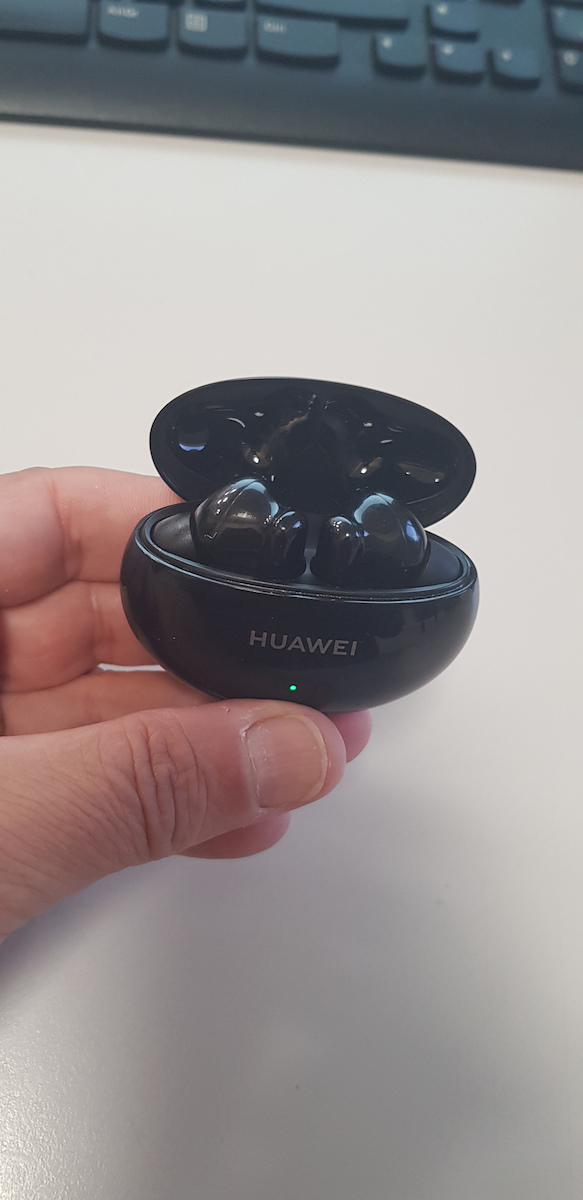 Huawei FreeBuds 4i Bluetooth Handsfree Ακουστικά με Θήκη Φόρτισης Μαύρα