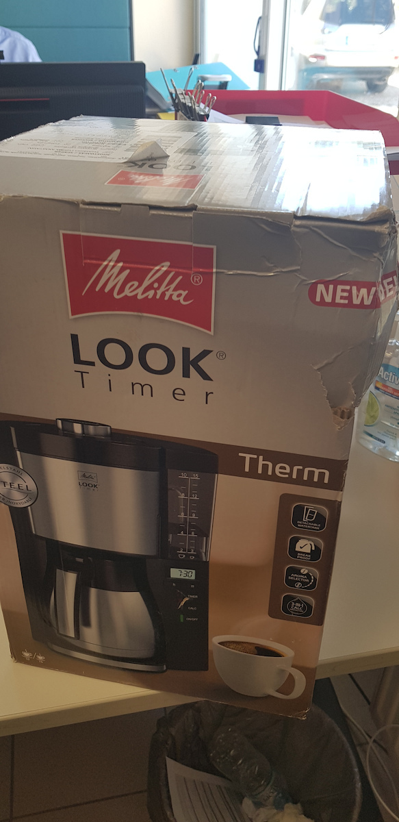 Melitta 6769008 LOOK V THERM TIMER BLACK 220 VOLTS NOT FOR USA