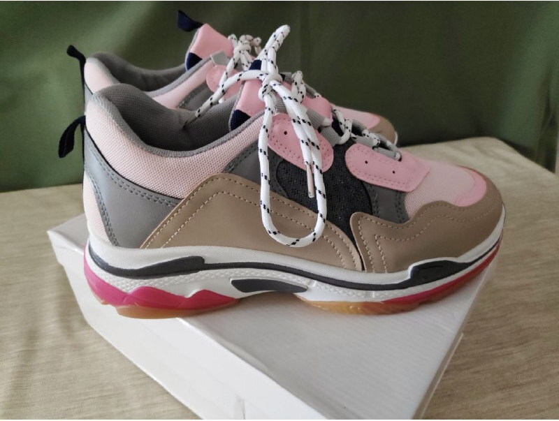 Damen Chunky Sneakers Rosa