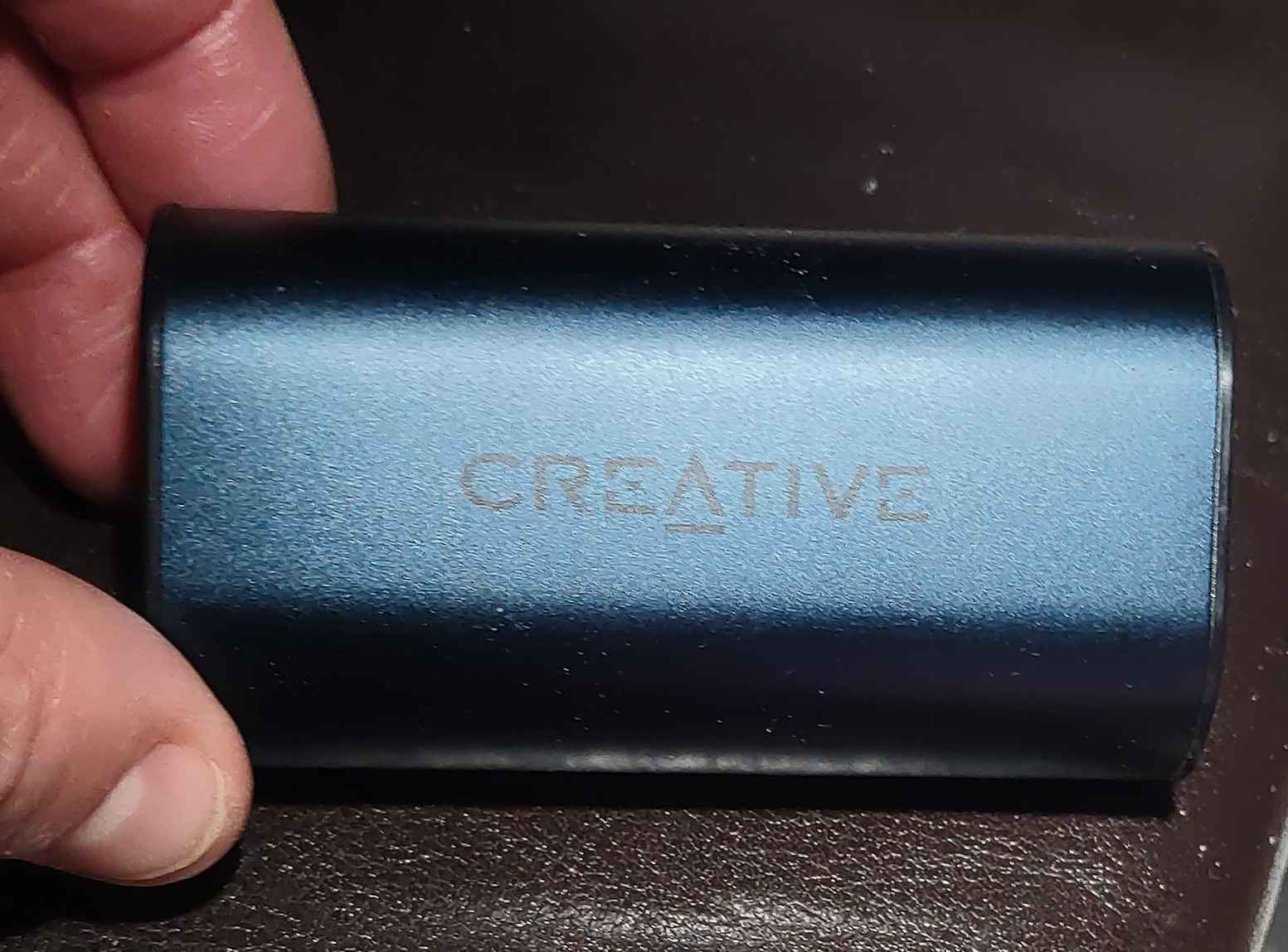Creative Outlier Air V2 In-ear Bluetooth Handsfree Ακουστικά με Αντοχή στον Ιδρώτα και Θήκη Φόρτισης Metallic Blue