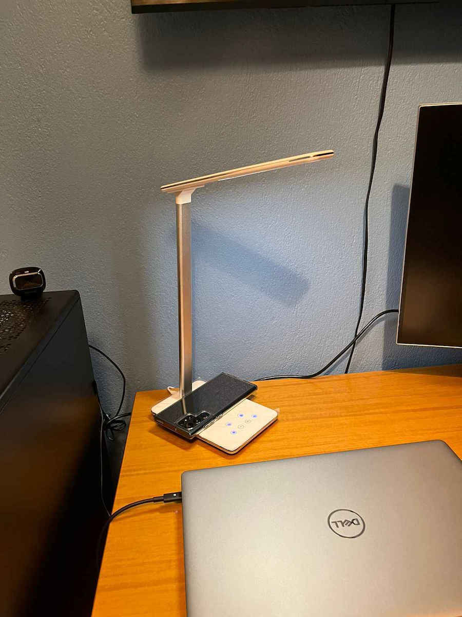 LED Φωτιστικό Γραφείου Αναδιπλούμενο σε Λευκό Χρώμα
