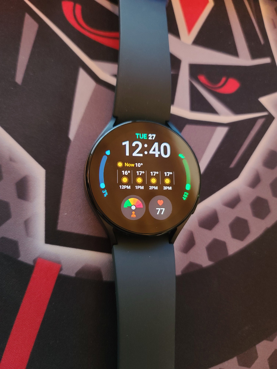 Samsung Galaxy Watch5 Aluminium 44mm Αδιάβροχο με Παλμογράφο (Graphite)