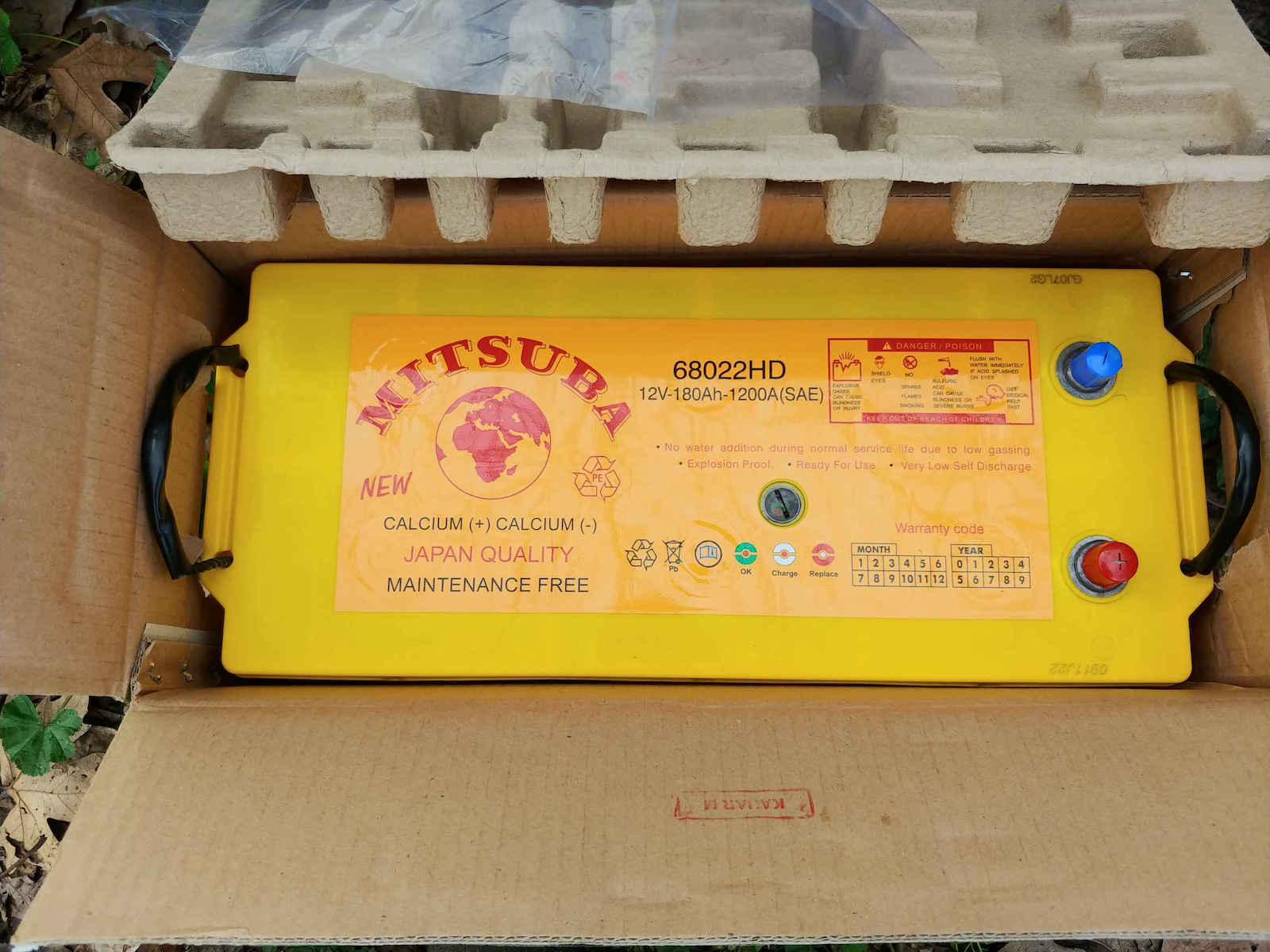 Mitsuba Baterie Camion 68022 cu Capacitate 180Ah și CCA 1200A