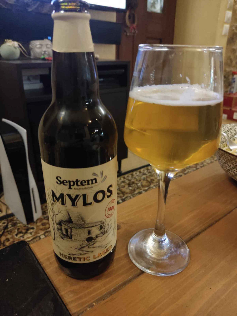 Septem Microbrewery Mylos Lager Φιάλη 500ml