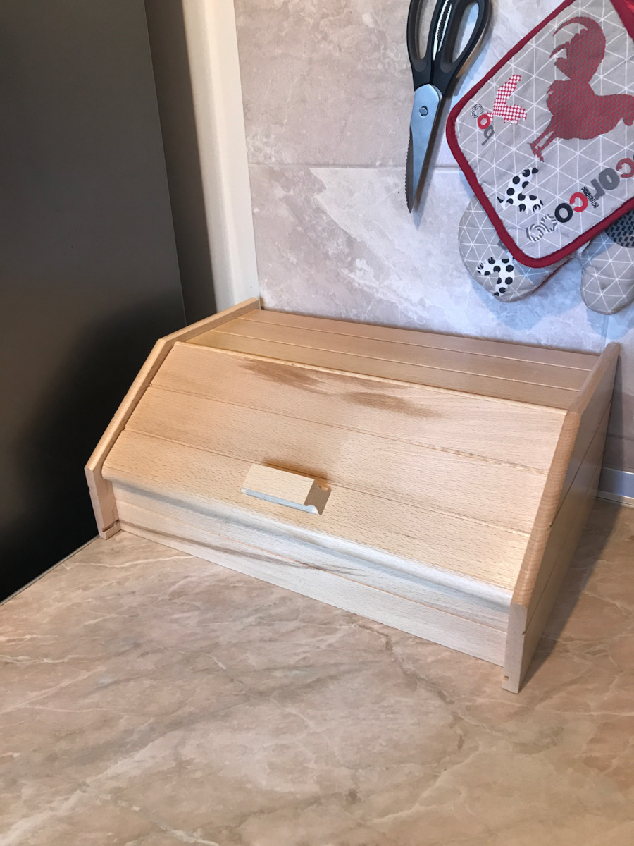 Кутия за хляб с капак Дървени Кафяв 42x28.5x16.5см