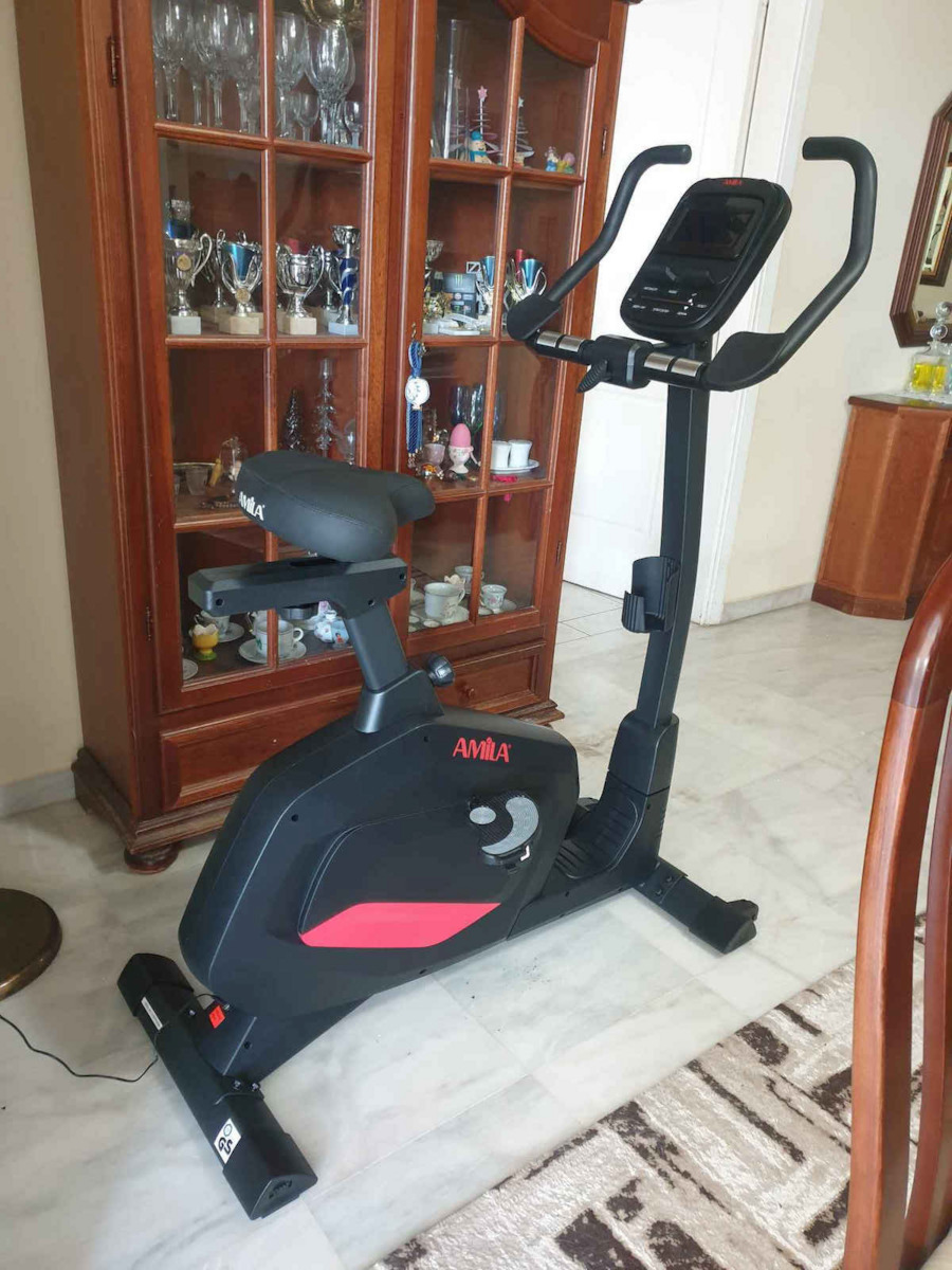 AMILA Aston BX7P Όρθιο Ποδήλατο Γυμναστικής Μαγνητικό με Ροδάκια
