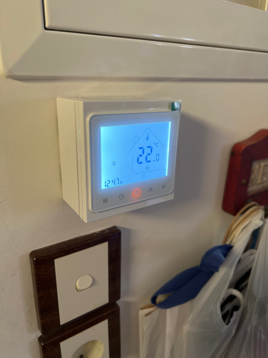 BHT-002-GBLW Smart Digital Thermostat with Touch Screen και Wi-Fi