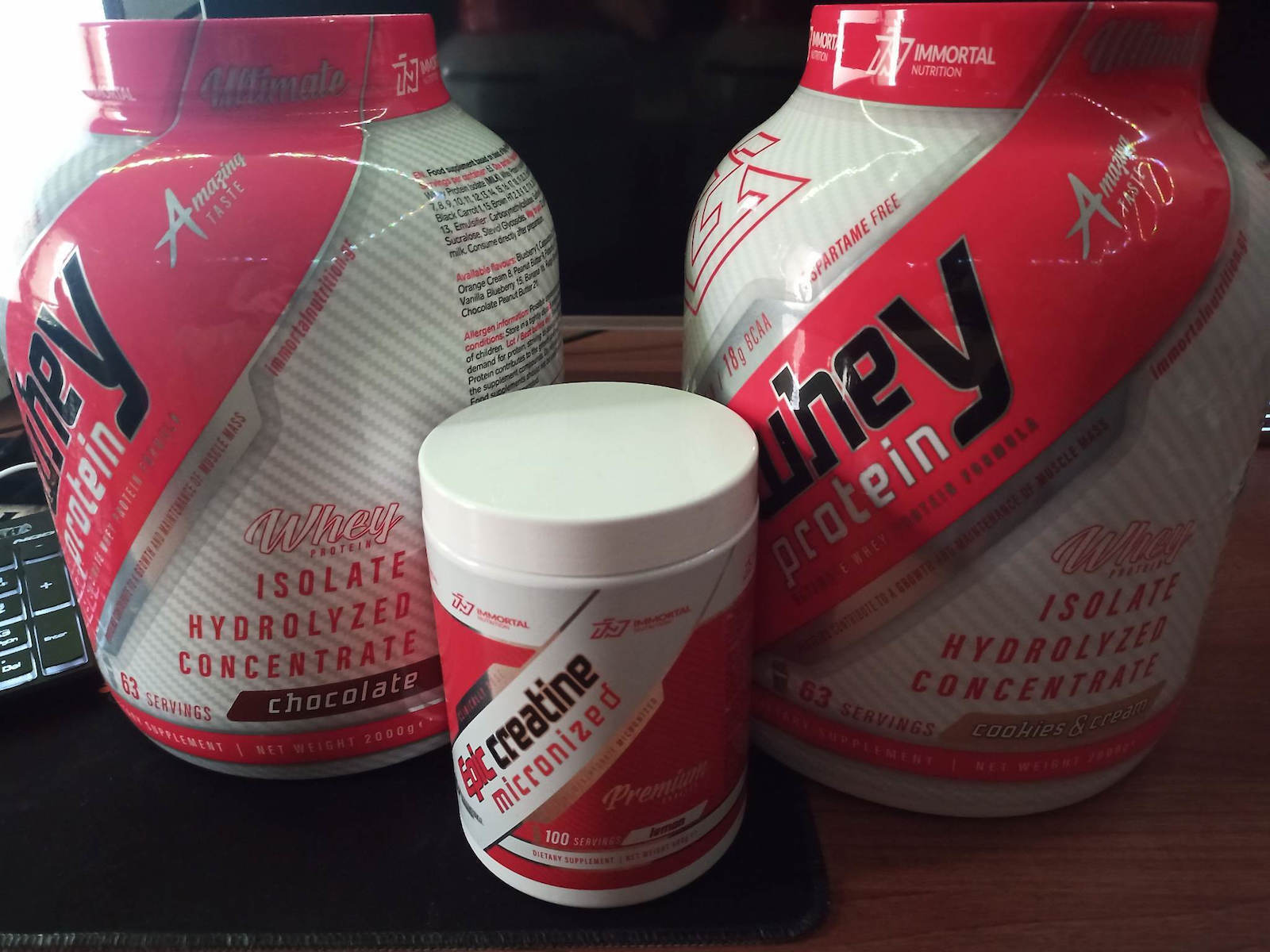 Immortal Nutrition 100% Whey Protein Πρωτεΐνη Ορού Γάλακτος με Γεύση Φράουλα 2x2kg