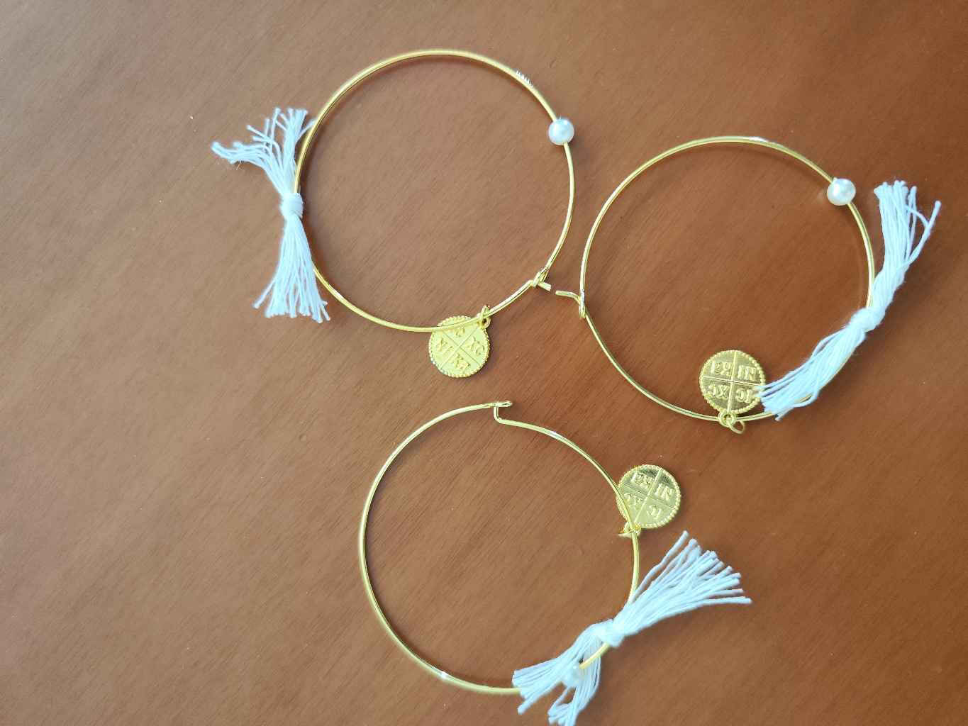 Μαρτυρικό Βάπτισης Βραχιολάκι Metallisch Gold 50Stück