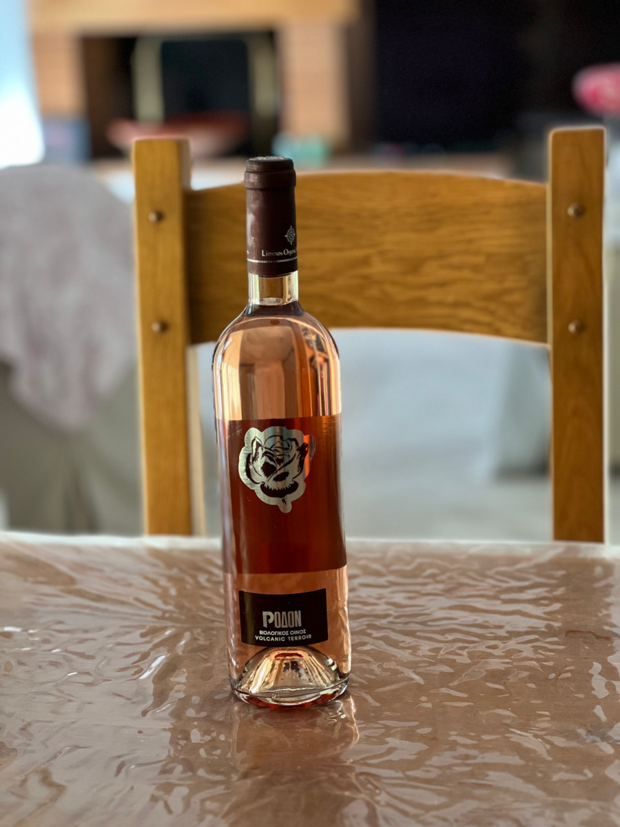 Limnos Organic Wines Βιολογικό Κρασί Ρόδον Ροζέ Ξηρό 750ml