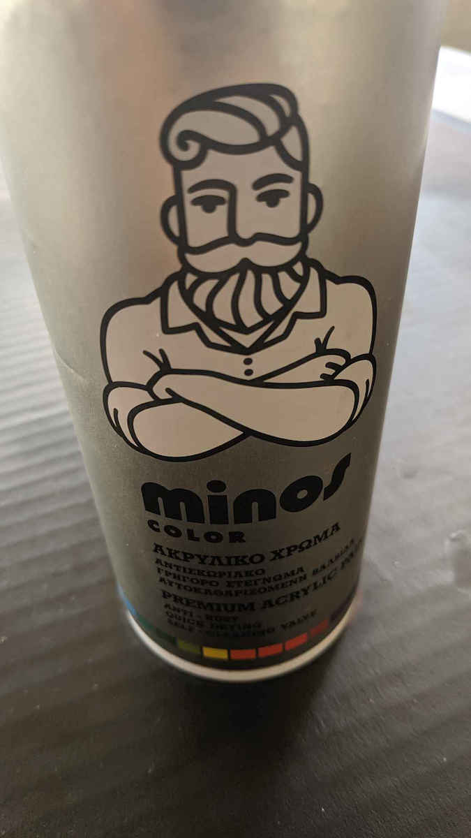 Minos Spray Спрей Боядисване Акрилен с Мат Ефект Черно движение RAL 9017 400мл