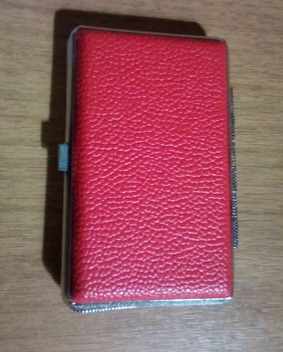 Zigarettenschachtel Slim Zigaretten Mado 665-9804 Metallische Rote Acryl