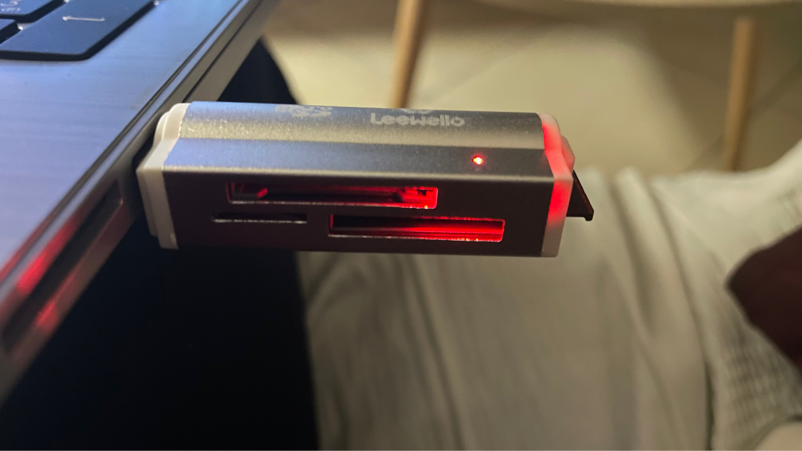 Leewello YPX-039 Card Reader USB 3.0 για SD/microSD/MemoryStick Ασημί