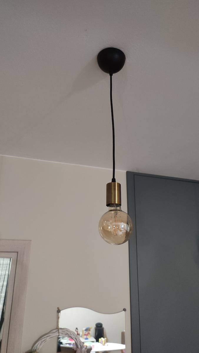 Adeleq Κρεμαστό Φωτιστικό Μαύρο με Ντουί E27