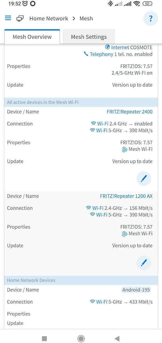 AVM Fritz!Repeater 2400 Mesh WiFi Extender Dual Band (2.4 & 5GHz