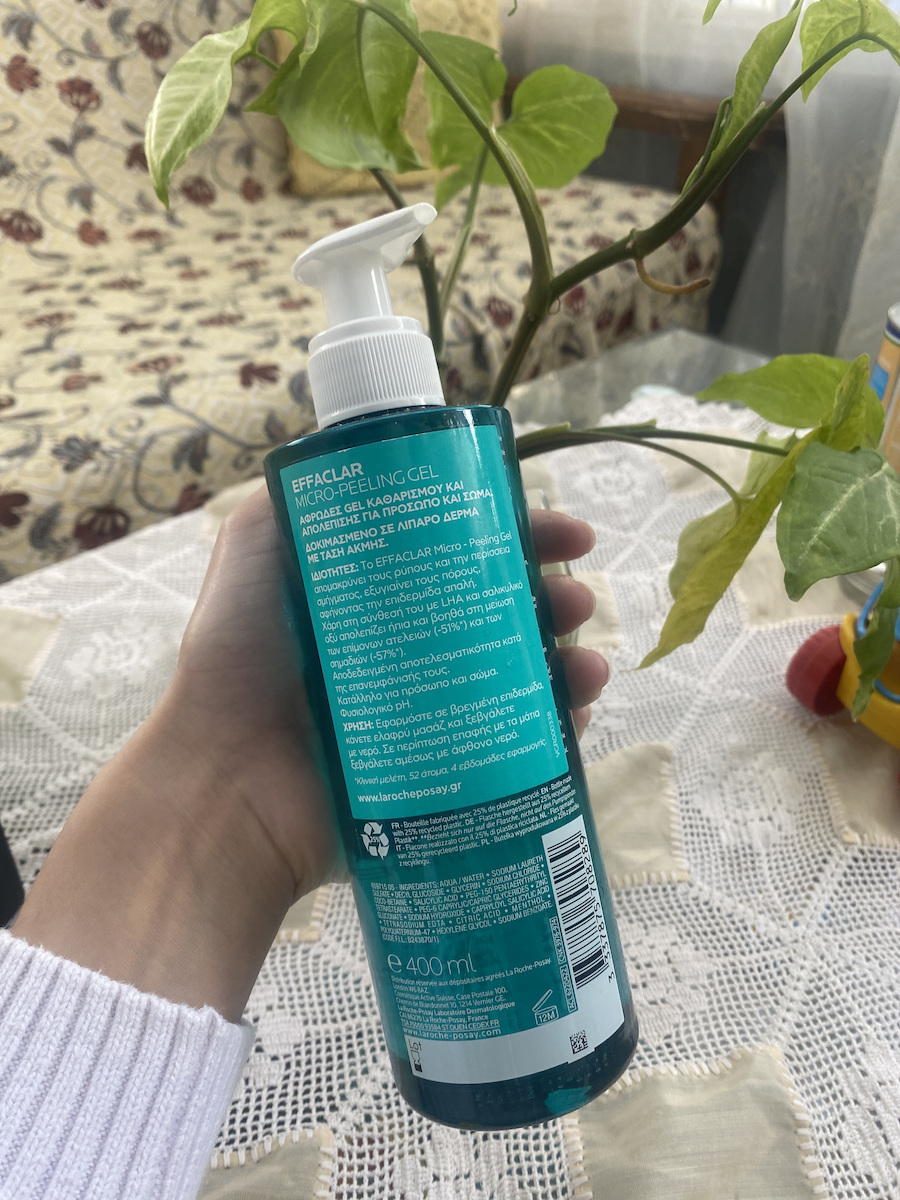 La Roche Posay Effaclar Micro-Peeling Gel Καθαρισμού Προσώπου για Ακνεϊκές Επιδερμίδες 400ml