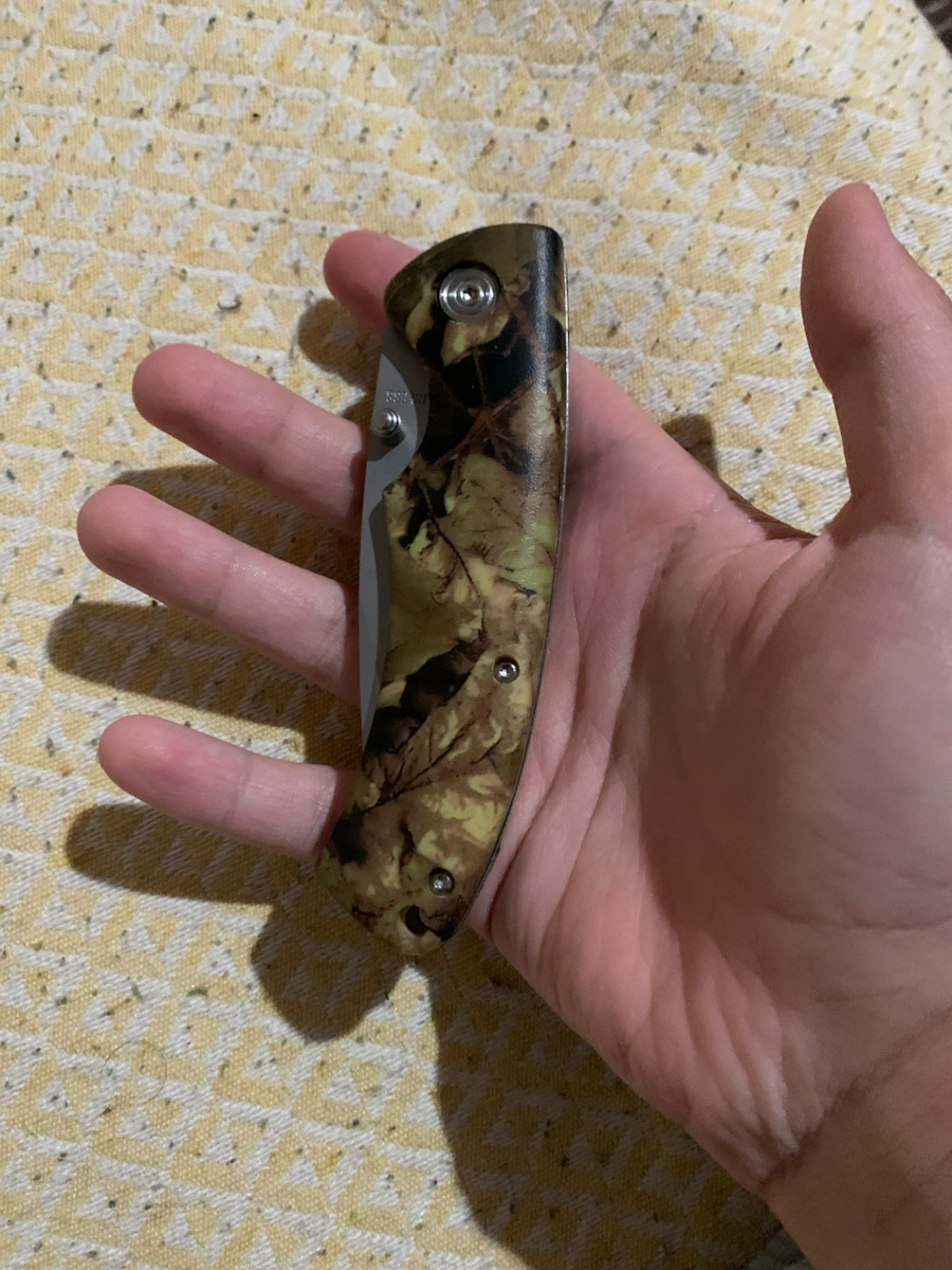 WorkPro Tactical Camo Pocket Knife Multicolour