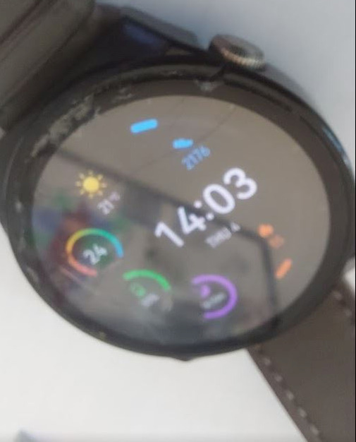 Cover Carcasă de Silicon în culoarea Negru pentru Huawei Watch 3 Pro