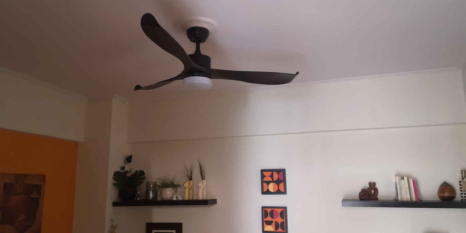 Primo Primo Deckenventilator 140cm mit Leuchte Braun / Schwarz