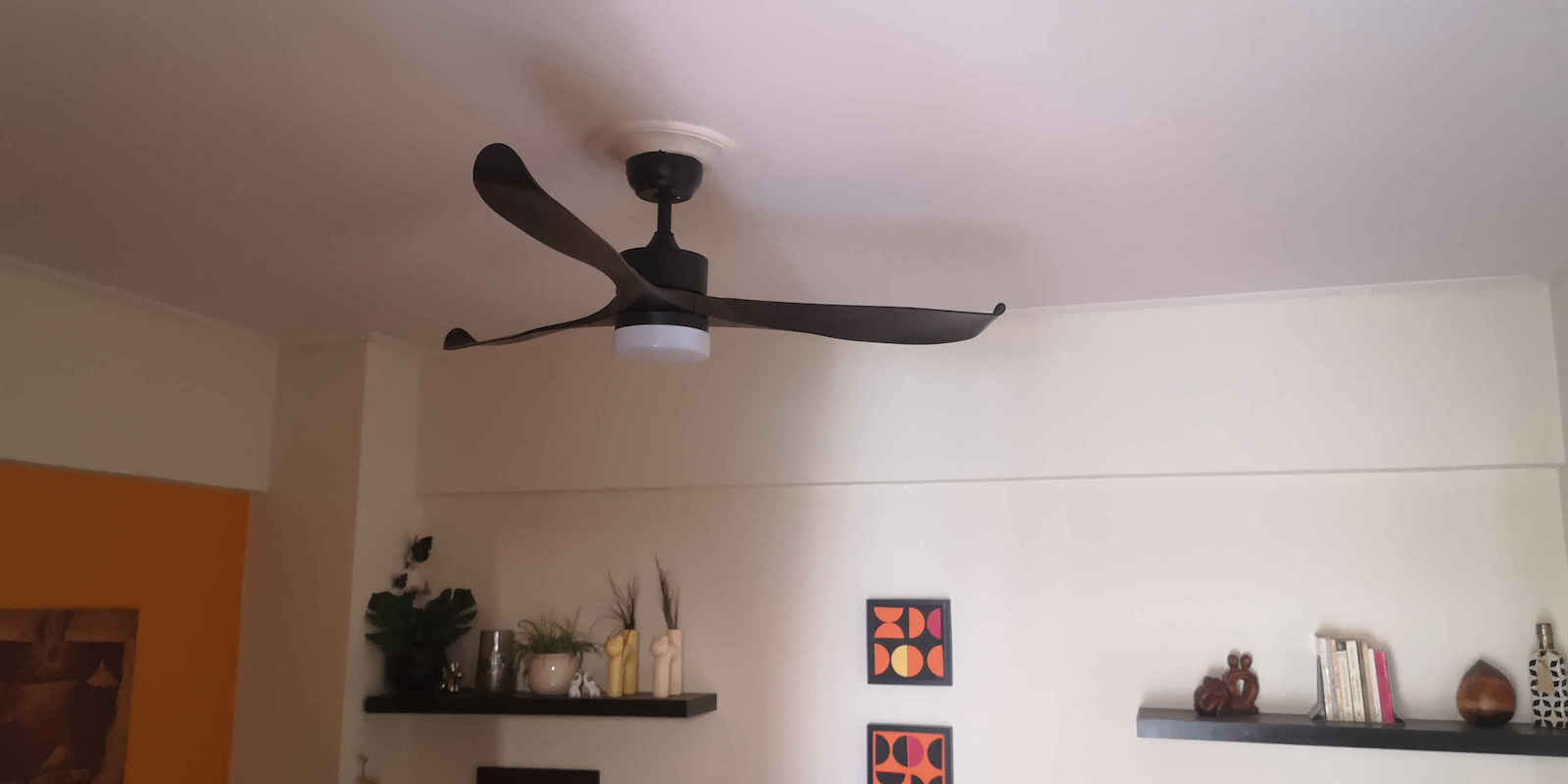 Primo Primo Deckenventilator 140cm mit Leuchte Braun / Schwarz
