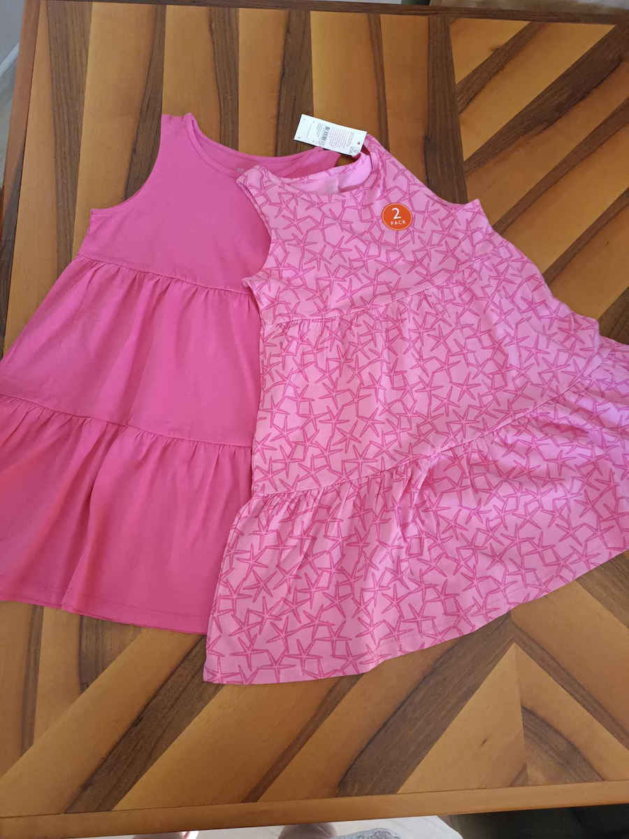 Set Kinderkleider Ärmellos Blau