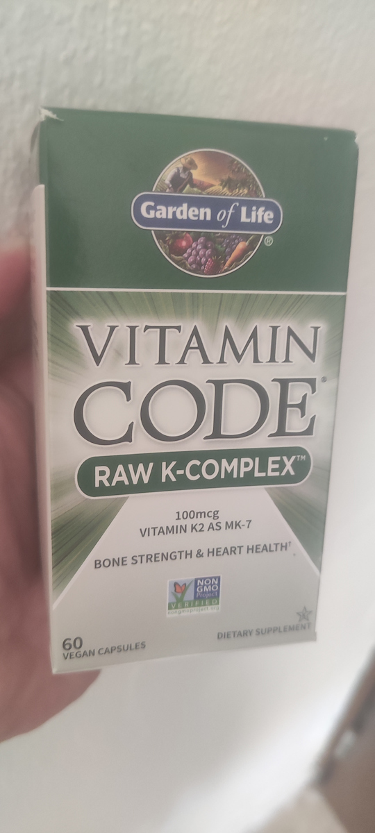 Garden Of Life Vitamin Code, Raw K-Complex Витамин за Здравето на костите 60 вегетариански капсули