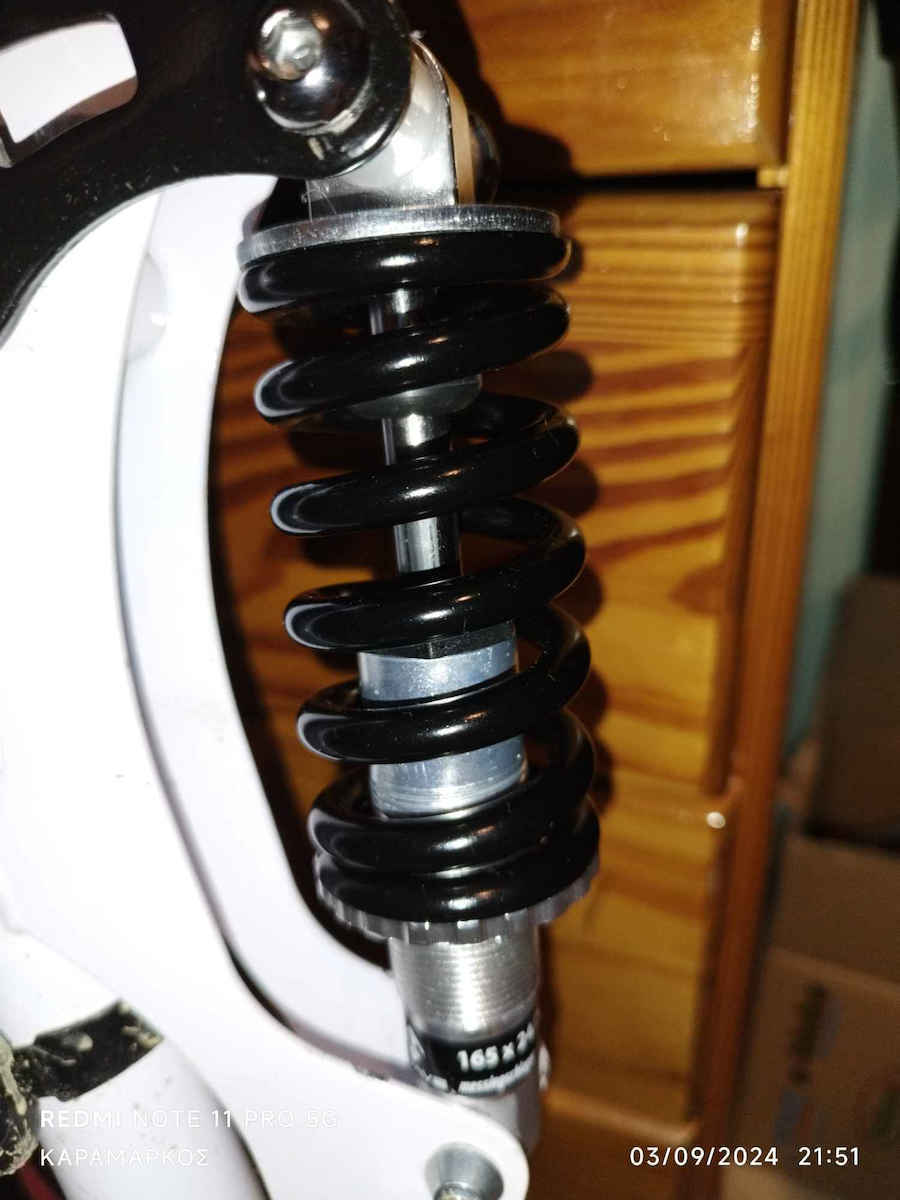 M-Wave 165mm Rear Bike Suspension 165mm