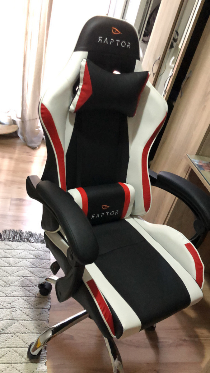 Raptor Goro Καρέκλα Gaming Δερματίνης Μαύρη