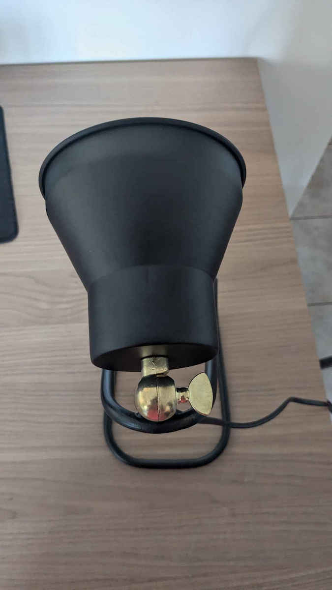 Megapap Collins Office Lamp for Socket E14 in Black Color