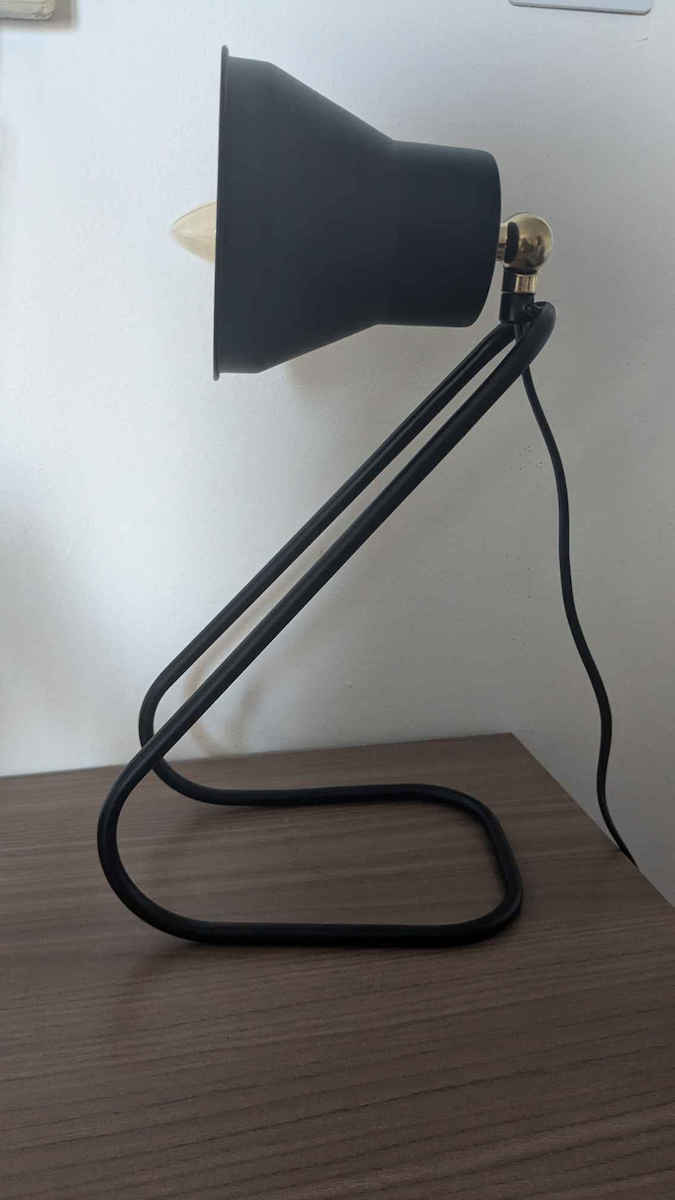 Megapap Collins Office Lamp for Socket E14 in Black Color
