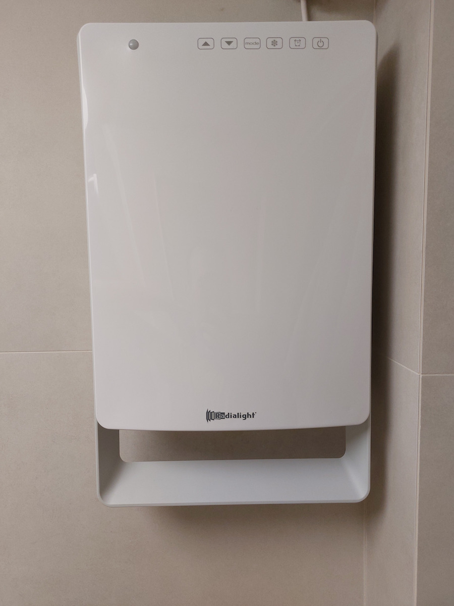 Radialight Touch Αερόθερμο Μπάνιου Τοίχου 1800W