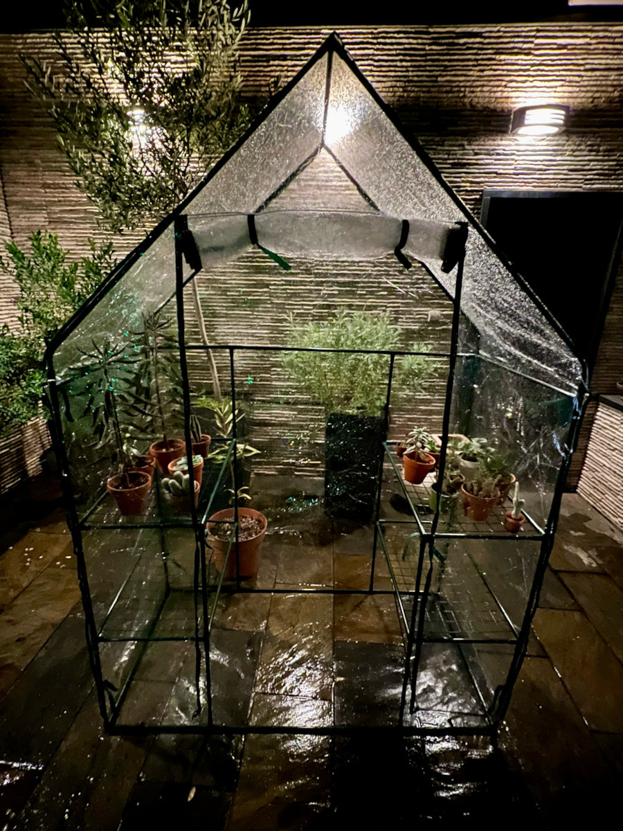 Plonos 4921 Greenhouse House Type with Metal Frame and Shelves 0.69x0.49x1.25m
