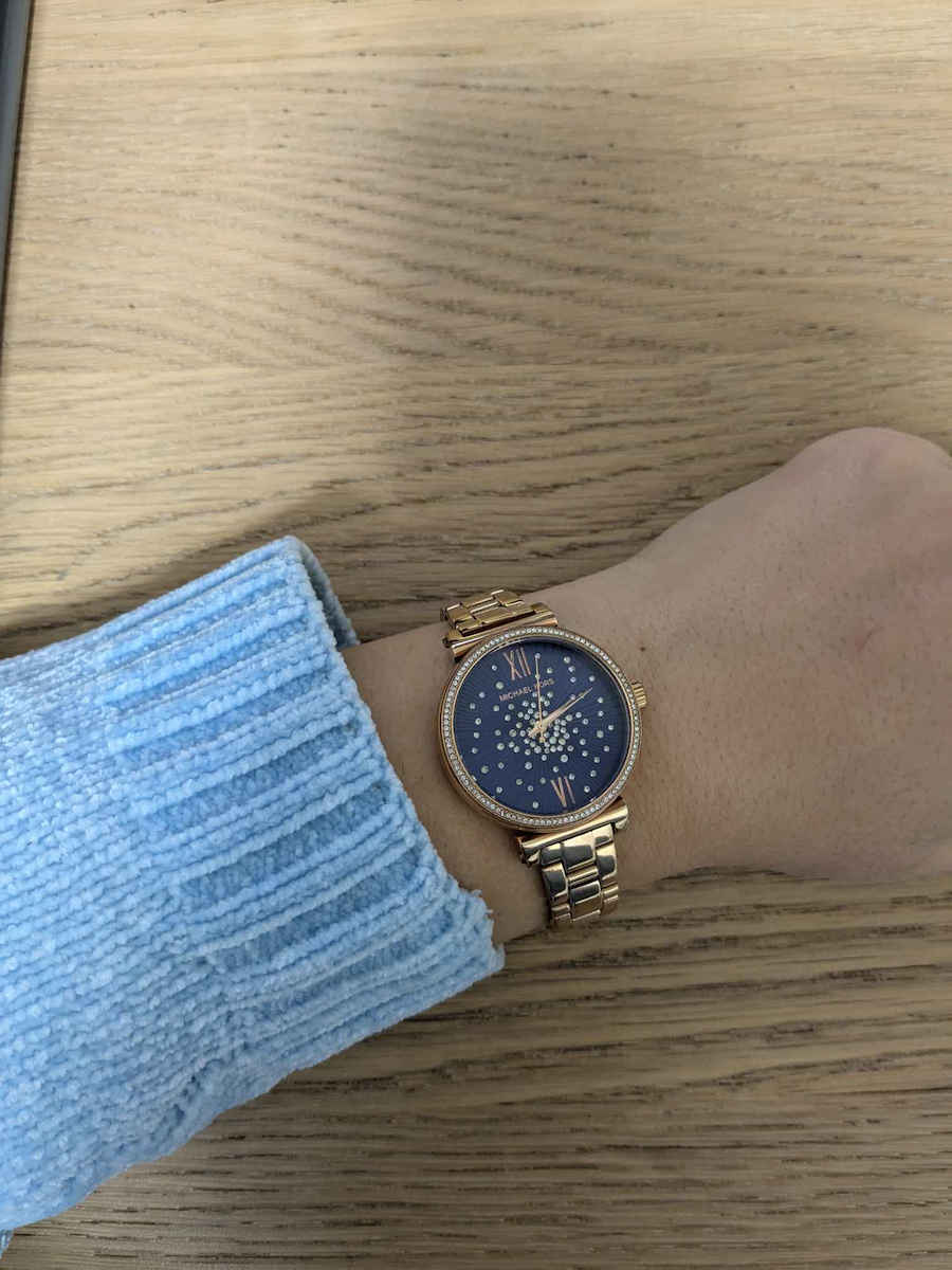Michael Kors Sofie Γυναικείο Ρολόι 34mm Μπαταρίας με Ροζ Χρυσό Μεταλλικό Μπρασελέ