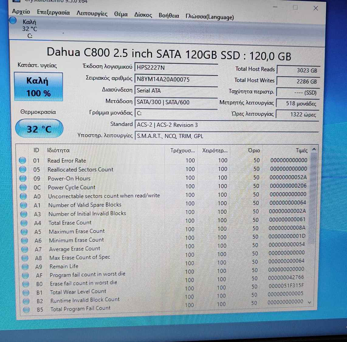 Dahua C800A SSD 480GB τύπου 2.5'' με σύνδεση SATA III DHI-SSD-C800AS480G