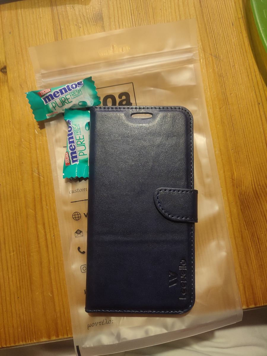 Book Piele artificială Albastru închis (Galaxy J5 2016)