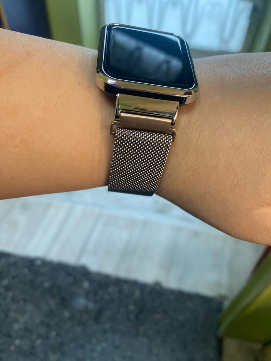 Milanese Protective Frame Armband Rostfreier Stahl Silber (Mi Watch Lite)