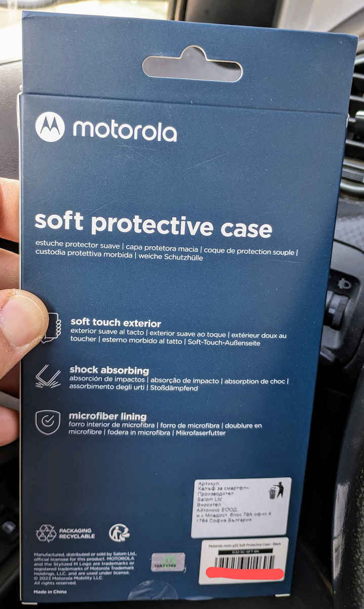 Motorola Back Cover Negru (Motorola G32)