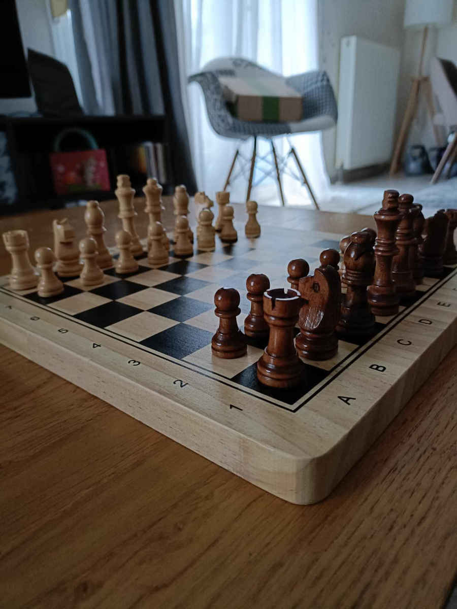 Desyllas Backgammon/Chess /Draughts Wood with Checkers 29x29cm