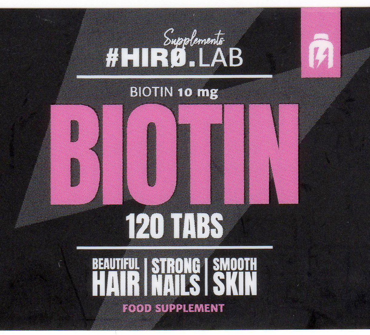 Hiro.Lab Biotin Βιταμίνη για τα Μαλλιά, τo Δέρμα & τα Νύχια 10mg 120 ταμπλέτες