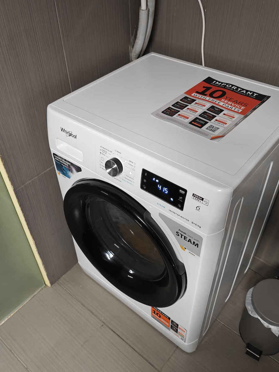 Whirlpool Waschtrockner 8kg/6kg Dampf 1400 Umdrehungen