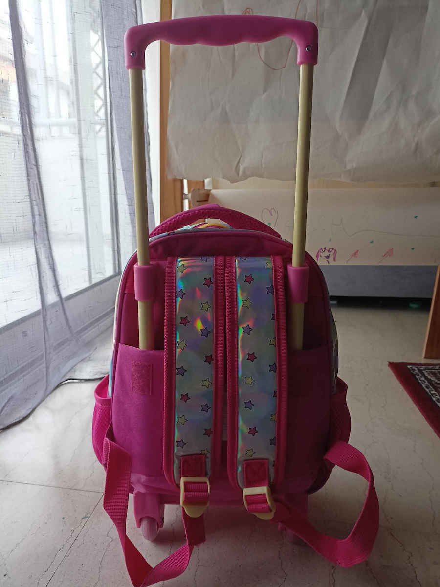 Must Team Kindergarten Trolley School Bag with Water Bottle Holder Multicolour 8 Litre 27 x 10 x 31 cm