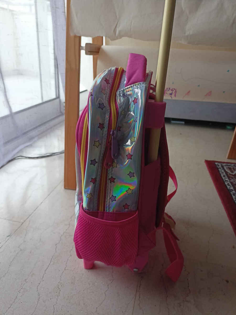 Must Team Kindergarten Trolley School Bag with Water Bottle Holder Multicolour 8 Litre 27 x 10 x 31 cm